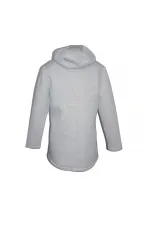 Manteau à capuche gris