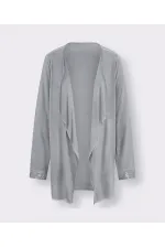 Kolu Payetli Hırka - Gri