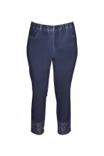 Payetli Pantolon - Lacivert