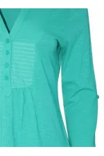 T-shirt à manches 3/4 - Vert émeraude