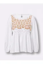 Dantelli Bluz - Ekru