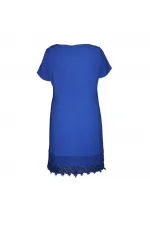 Dantelli Elbise - Mavi