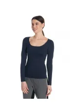 Uzun Kollu Basic Tişört - Lacivert