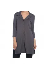 Uzun Ceket-Hırka - Gri