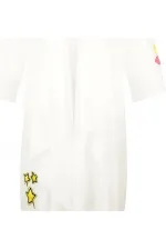 2 Parça Uzun Bluz - Beyaz