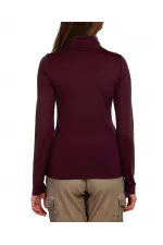 Turtleneck T-Shirt - Eggplant