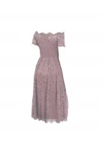 Dantelli Elbise - Leylak