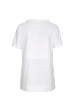 Boat Neck T-Shirt - White