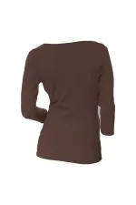 3/4 Sleeve T-Shirt - Brown