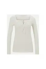 Embroidered T-Shirt - Ecru