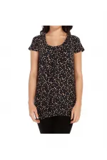 Puantiye Tişört - Mavi