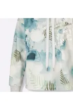 Baskılı Sweatshirt - Ekru