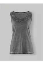 Sleeveless Blouse - Grey