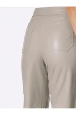 Deri Pantolon - Vizon