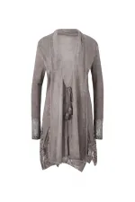 Dantelli Hırka - Vizon