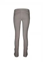 Skinny Dantel Pantolon - Vizon