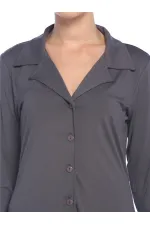 Uzun Ceket-Hırka - Gri