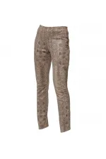 Baskılı Pantolan - Bej