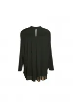Şifon Bluz - Siyah