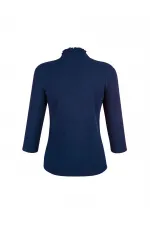 T-shirt à col roulé - Bleu marine