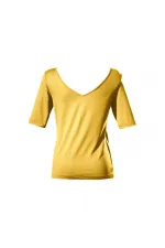 T-shirt basique jaune