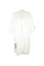 2 Parça Uzun Bluz - Beyaz