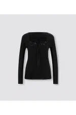 T-shirt brodé - Noir