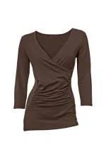 3/4 Sleeve T-Shirt - Brown