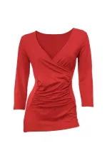 3/4 Kollu Tişört - Kırmızı