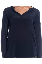 İpek Bluz - Lacivert