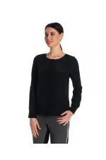 Saf İpek Gömlek - Siyah