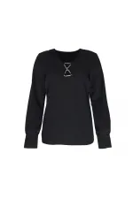 Zamansız Şifon Bluz - Siyah