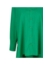 Chemise longue et confortable - Verte