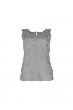 Danteli Kolsuz Bluz - Gri