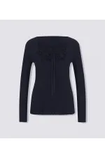 Embroidered T-Shirt - Navy Blue