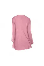 İpek Şifon Bluz - Gül Kurusu