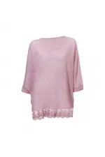 Dantelli Bluz - Gül Kurusu