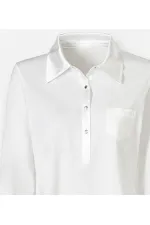 Uzun Kollu Tişört - Beyaz