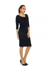 Jersey Elbise - Lacivert