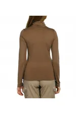 Turtleneck T-Shirt - Camel