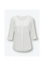 Chemise en pure soie - Écru