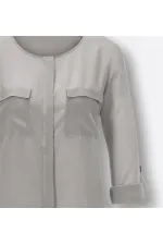 Chemise en pure soie - Vison