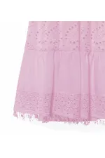 Dantelli Elbise - Pembe