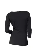 3/4 Sleeve T-Shirt - Black