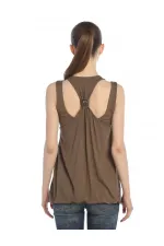 Kolsuz Tişört - Vizon