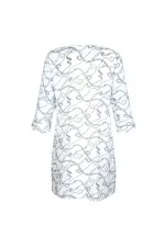 Printed Chiffon Tunic - White