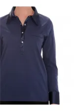 Uzun Kollu Tişört - Lacivert