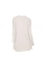İpek Şifon Bluz - Beyaz