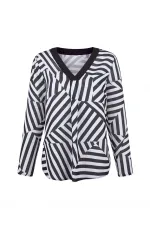 Çizgili Bluz - Çizgili