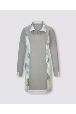 Sweat Elbise - Gri
